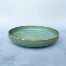 Indlæs billede til gallerivisning Grøn tallerken med høj kant