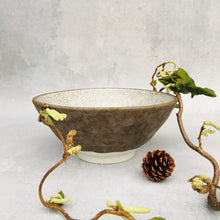 Indlæs billede til gallerivisning Brun og hvid bowl - stor