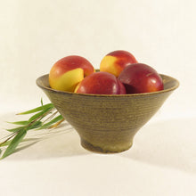 Indlæs billede til gallerivisning Høj brun nuddelskål