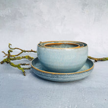 Indlæs billede til gallerivisning Stålgrå bowl stor - U-formet